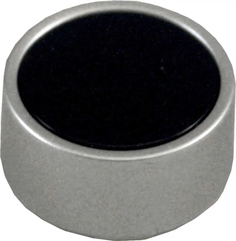 Runder Drehknopf aus Metall mit schwarzer Oberfläche, geeignet für die Verwendung mit Wolf-Produkten, insbesondere dem BM-2.